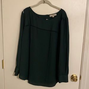 Loft Plus Sized Green Blouse